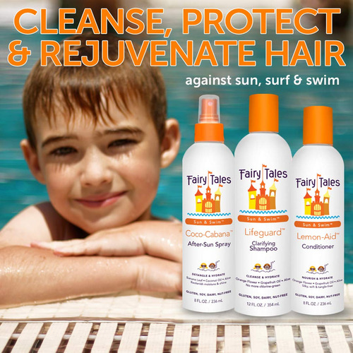Shampoo Fairy Tales Swim Para Crianças 355 Ml Com Ingredient