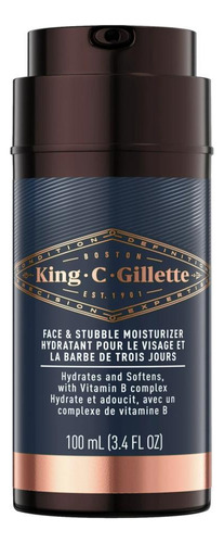 King C. Gillette Hidratante Rosto E Barba Com Vitamina B3 B5