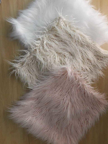 Almohadon Pelo Largo 40x40 Pack X 2 Unid 3cm