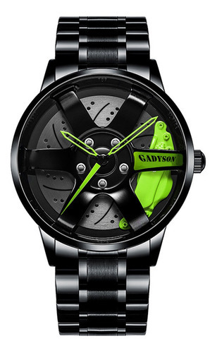 C Watch A103 Reloj De Rueda De Coche Para Hombre Reloj Depor Color De La Correa Verde