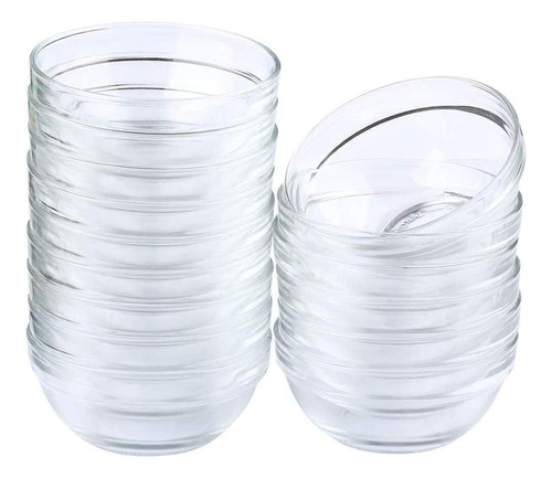 Maredash Mini Tazones De Vidrio De 4 Pulgadas Para Preparaci