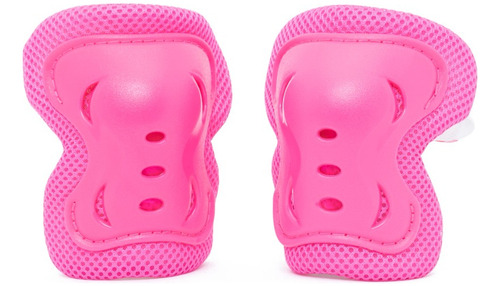 Set De Casco Y Protectores Lionix Pro Shield Kids Rosa
