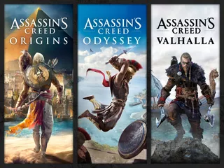 Assassin's Creed: Valhalla + Origins + Odyssey - Bundle