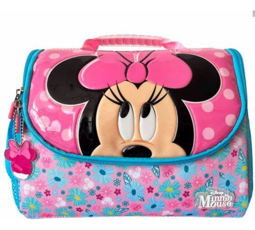 Lonchera Minnie Lazo Fucsia Térmica Disney Artesco 