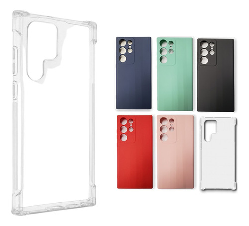 Protector Silicone Case Para Samsung S23 Ultra