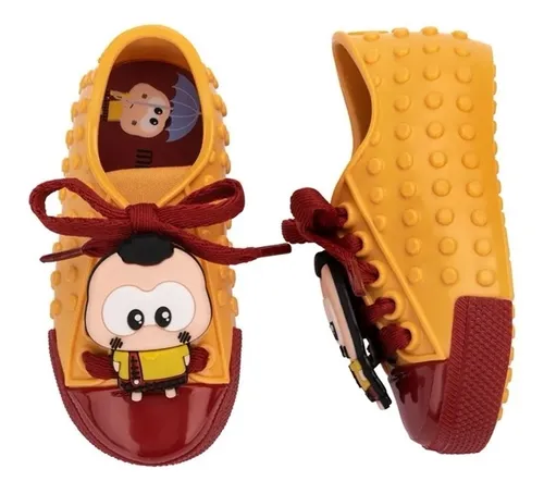T nis Mini Melissa Polibolha Casc o Toy Vermelho E Amarelo