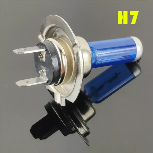 Imagen 5 de 10 de Ampolleta Bombilla Halógena H7 100w 24v Camión Luz Blanca X2