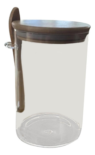 Recipientes De Vidrio Con Cuchara Suministros De Grande