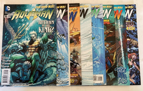 Comic Dc: Aquaman The New 52 #18 Al 25, Historias Completas. Direct Edition