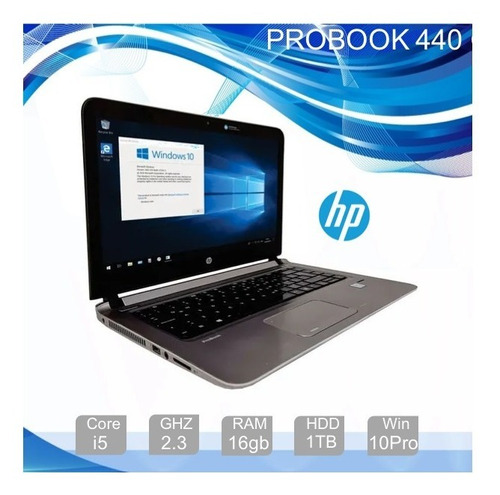 Hp Probook 440 G3 14  Core I5 16gb Ram 930gb Hdd W10p Cg