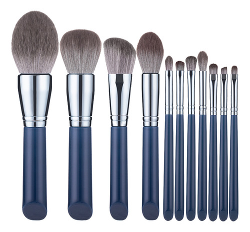 Set De 11 Brochas De Maquillaje Para Cosmetología, 11 Unidad