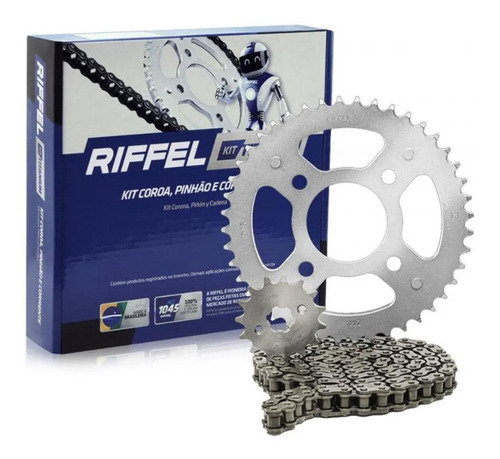 Kit Relação Transmissão Honda Biz 100 013 A 015 Riffel