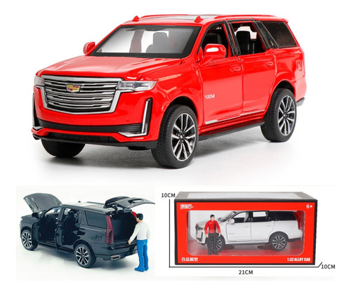 Cadillac Escalade Suv De Lujo Estirado Miniatura Metal Coche