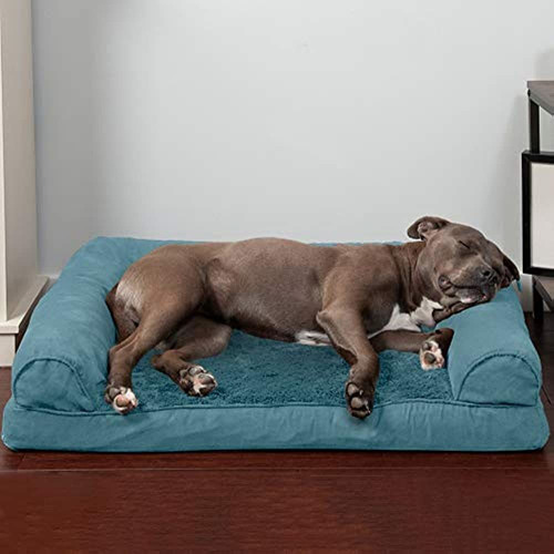 Cama Para Perros Furhaven - Ortopédica Ultra Felpa De Piel S