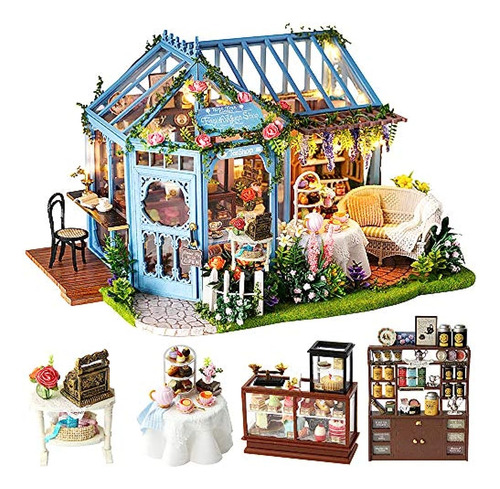 Casa De Muñecas En Miniatura Con Muebles, Kit De Casa De Muñ