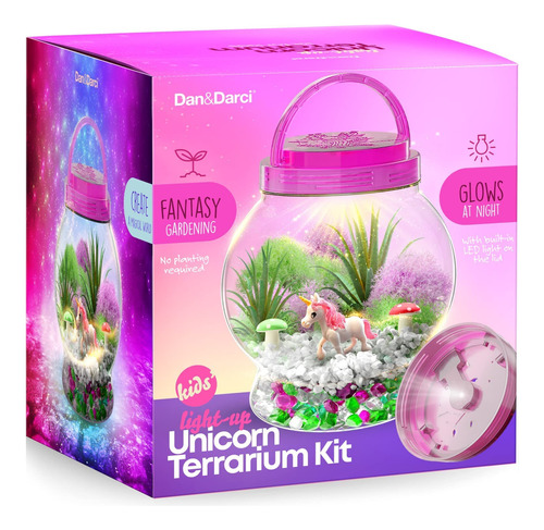 Kit De Terrario De Unicornio Iluminado Niños, Regalos ...