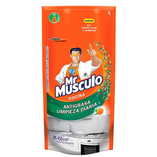 Mr. Músculo Cocina Antigrasa Advanced Doypack 450 500 Ml