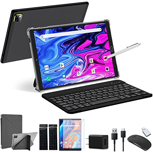 Tablet De 10 Pulgadas Android 11.0, Tablet Teclado, Dob...