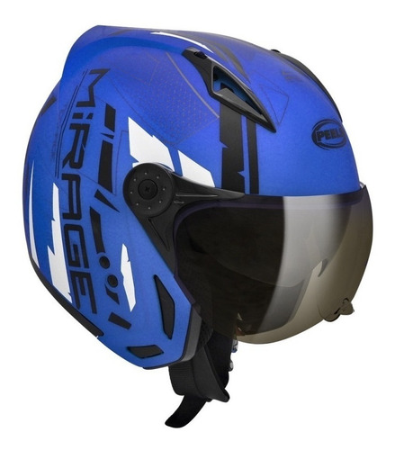 Capacete para moto  multi-modular Peels  Mirage  azul techride tamanho 56 