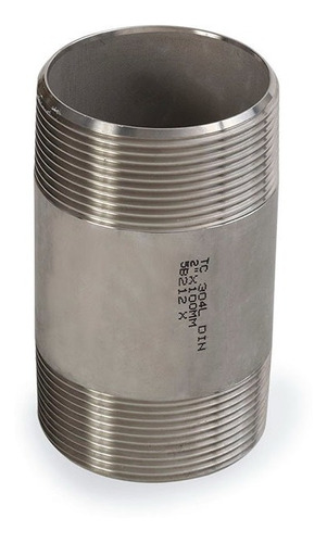 Niple Acero Inox 3/4 Pulgada X 60 Mm Aceros Lomas