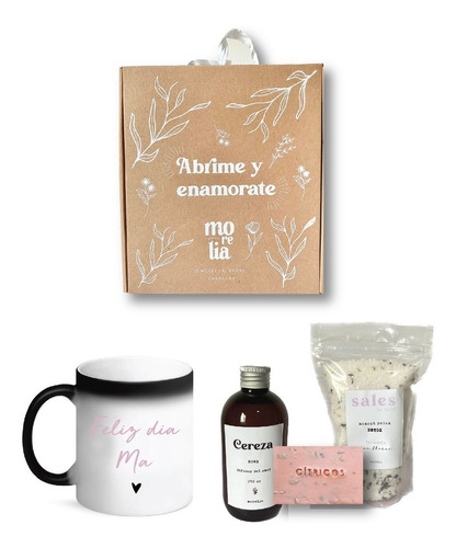 Taza Magica Personalizada Mama+home Spa En Caja Regalo Madre