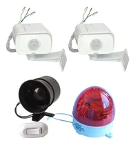 Comprar Alarme 2 Sensores Luz Estroboscópica E Sirene - 110v