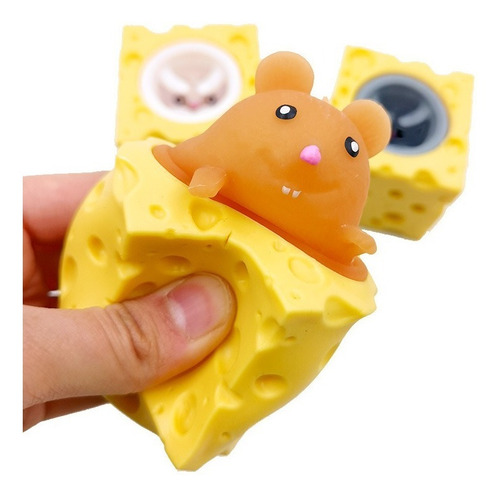 Amansaloco Apretar Queso Raton Fidget Toy Anti Estres