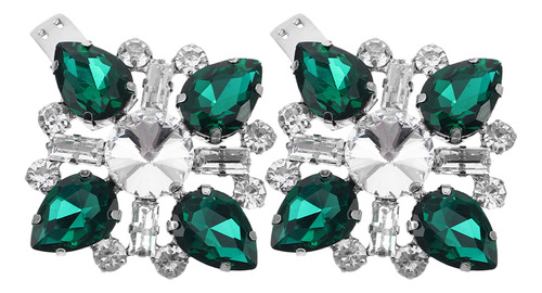 2 Colgantes Brillantes Para Zapatos Con Diamantes De Imitaci