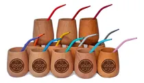 Comprar Mates De Algarrobo Personalizados Premium Con Bombillas X24u