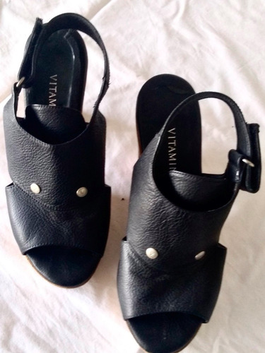 Calzado Mujer Vitamina Cuero Negro Talle 7
