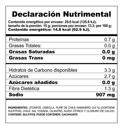 Salsa Casera Con Chile Habanero 200 G Herdez