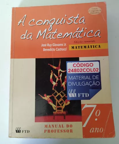 PDF) Manual do Professor A Conquista da Matemática 6º ano Castrucci e  Benedicto