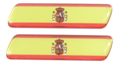 Par Adesivo Resinado Coluna Porta Universal Bandeira Espanha