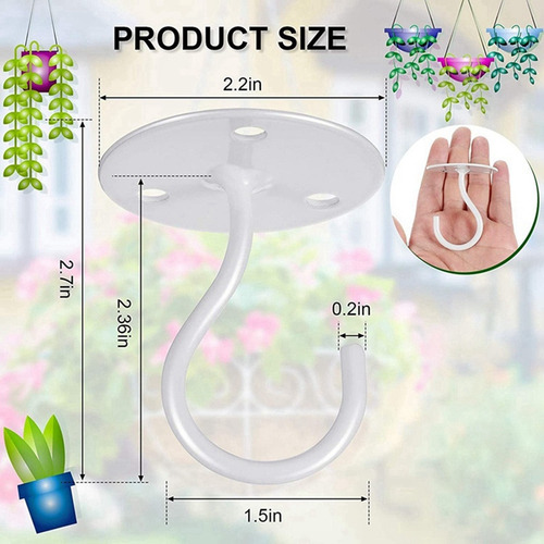Ganchos De Teto Para Pendurar Plantas, Suporte De Parede Pes