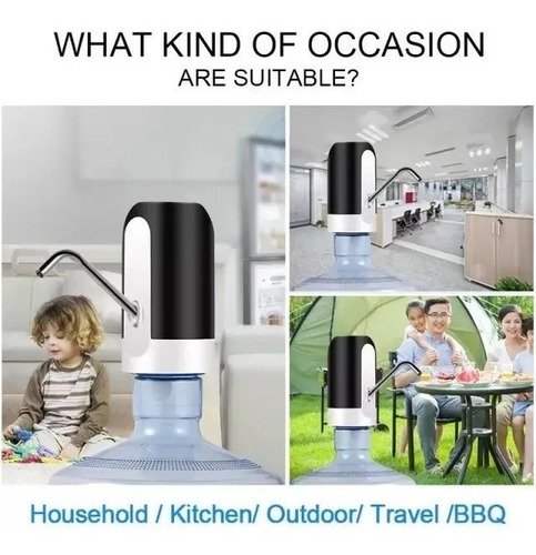 Bomba Dispensador Usb Agua Electrónico Recargable Botellón