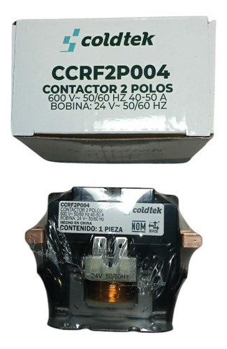 Contactor Coldtek 2 Polos 40a Bobina 24vac