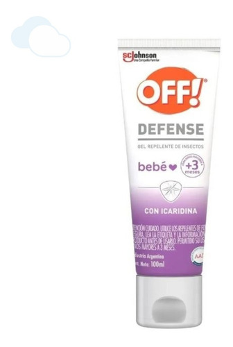 Imagen 1 de 6 de Repelente Insectos Para Bebes Off Defense Gel Scjohnson