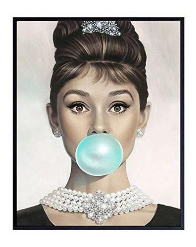 Desayuno En Tiffany's - Audrey Hepburn Wall Art - Tiffany Bl