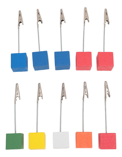 Soporte Para Números De Mesa, 10 Unidades, Bloque De Madera