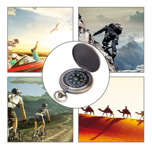 Brújula Portátil De Reloj De Bolsillo, Brújula De Dirección