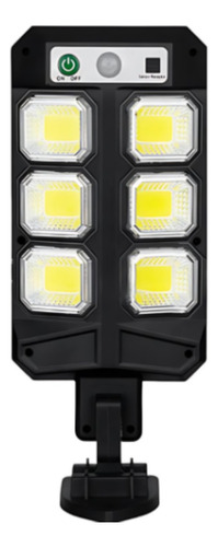 Potente Foco Led Solar 72 Cob Luminaria Panel Sensor