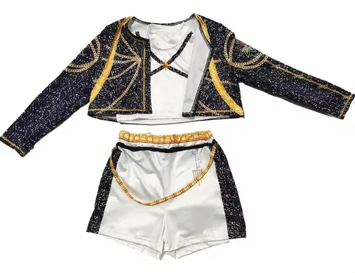 Disfraz De Anime Y Cantante Pop Para Niñas Xiwhuua | Conjunto De Chaqueta, Forro Y Pantalones Cortos | Ideal Para Halloween, Cosplay Y Actuaciones