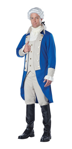 Disfraz De George Washington Color Azul