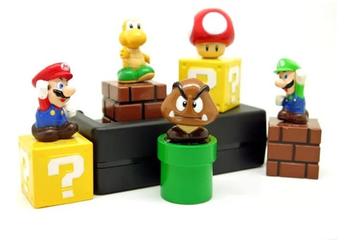 Set De 5 Figuras De Super Mario Bros 