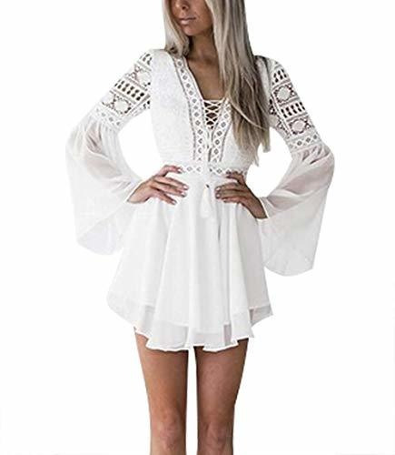 Vestidos De Encaje Para Mujer Vestido Boho Crochet Vestido C