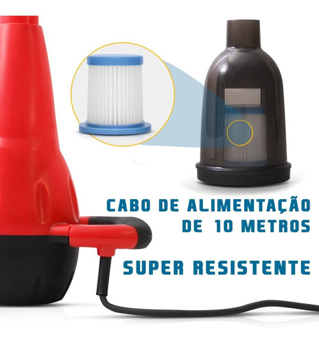 Lavadora Carro 4 Em 1 Soprador Aspirador Espumador 127v