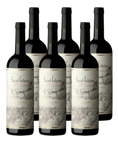 Vino Saint Felicien Cabernet Sauv 750 Ml Botella Pack X6