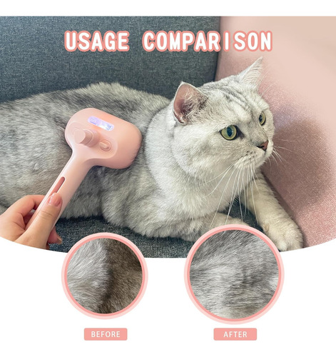 Cepillo De Vapor For Gatos De Limpieza 2 En 1 Gatos Y Perros