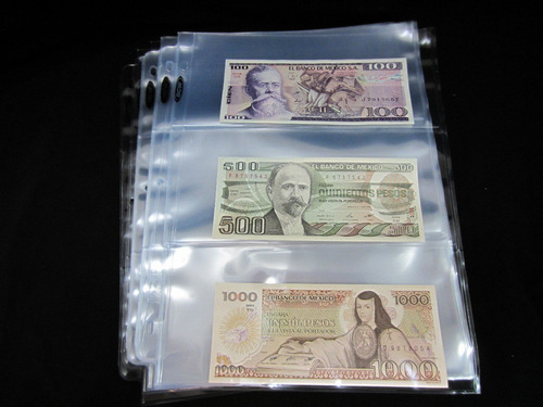 Imagen 3 de 4 de Paquete De 25 Micas Para 3 Billetes. Marca B C W