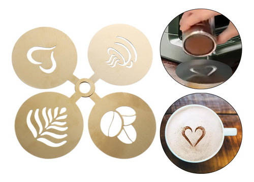 4 Plantillas De Café Plantillas Artísticas Plantillas Oro